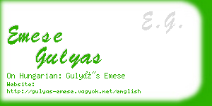 emese gulyas business card